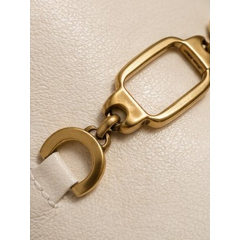 Larroudé Zuzi Ivory Leather Retro Horsebit Clog Mules Studded Wood Heel 6 NWOT - Picture 9 of 11